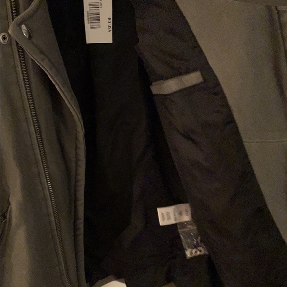 Iro leather jacket size M grey with green hue real leather NWT - Picture 4 of 11